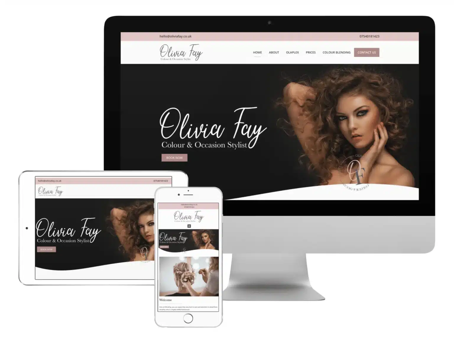 Olivia Fay Website Mockup