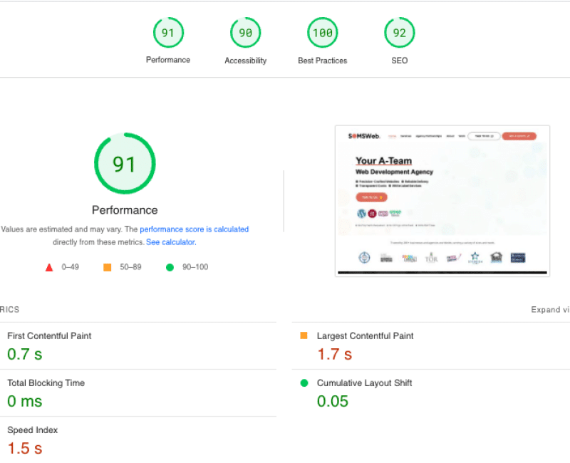 SOMSWeb Page Speed Insights 3